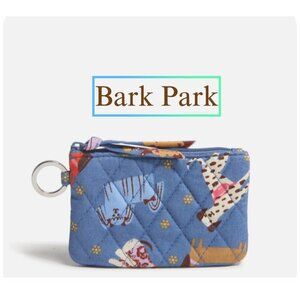 Vera Bradley NEW with TAG $29 Zip ID Case / Coin Purse Keychain - BARK PARK